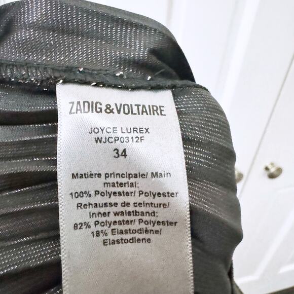 ZADIG & VOLTAIRE Joyce Lurex Skirt - Picture 10 of 11